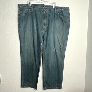 Vintage Levi's Jeans Mens 50x30 Blue Denim Cotton High Rise Straight Leg Outdoor